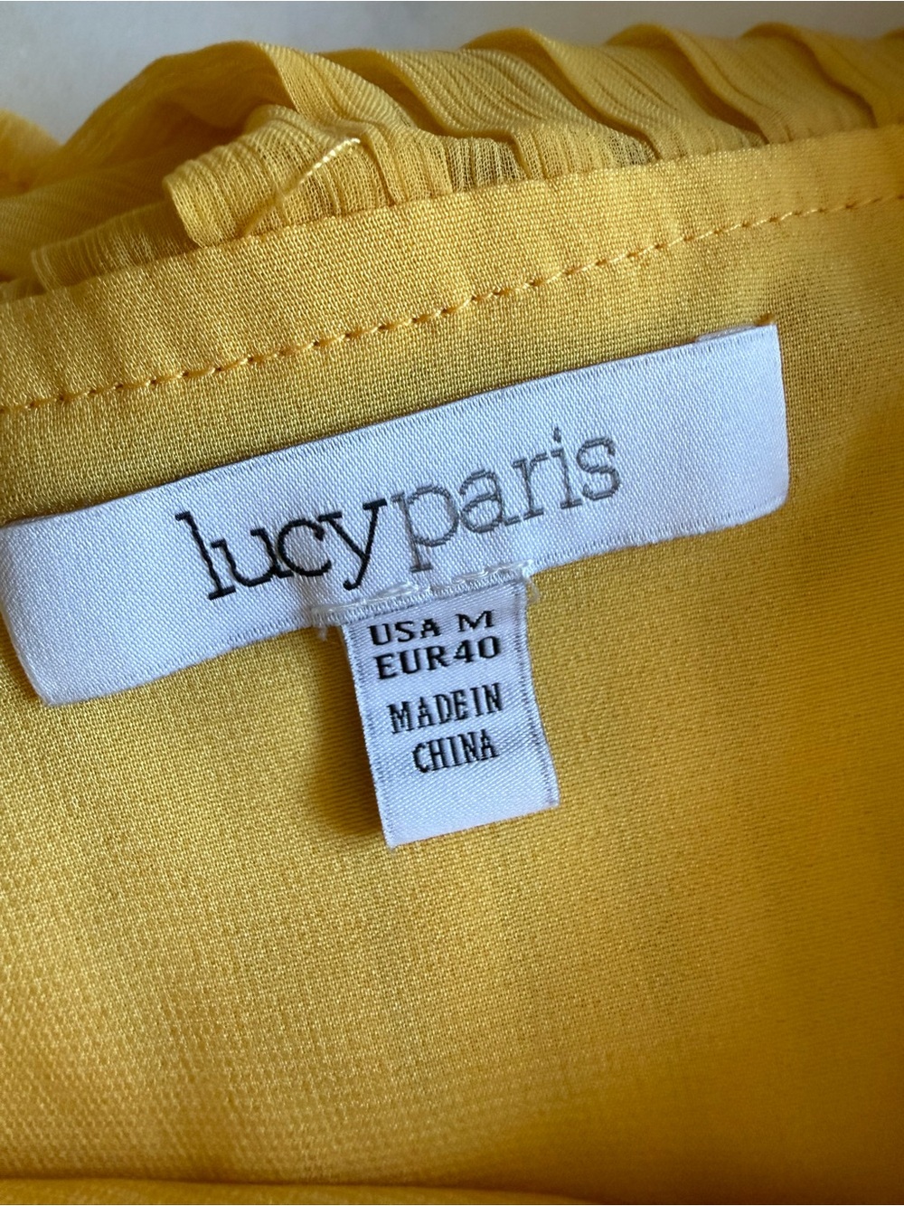 Lucy Paris Yellow Jumpsuit or Top - Bright Yellow